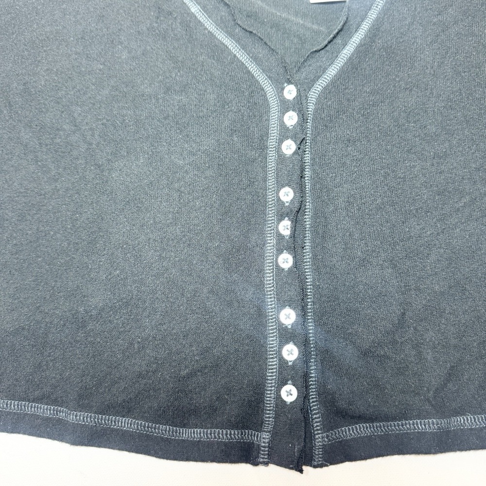 Urban Outfitters Out From Under Oversized Boho Grunge Button-Up Top Size XS - Picture 4 of 10